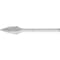 Pferd Carbide Bur - Tree Shape Pointed, INOX Cut - 1/4" x 1/2" x 1/8" Shank - SG-51 23387 - alternate 1